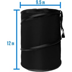 Automotive Waterproof Portable Collapsible Large Trash Can Garbage Container fits Most Cars