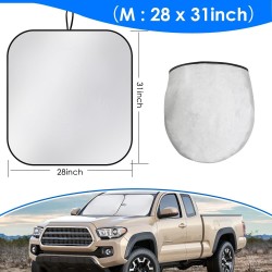 2-Piece Automotive Front Windshield Sunshade, Foldable Sunshade for Blocking The Sun's Rays