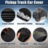 SUV Car Cover Fit for Jeep Wrangler JK JL 2 Outdoor Waterproof Sun Rain 210D Oxford Black