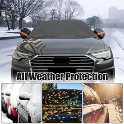 Half Car Cover Windshield Cover for Ice and Snow, Car Window Covers for Car Windshield