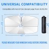 Umbrella Car Shade - Upgraded Steel Rips and Shaft, 360° Rotation Sunshade