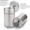 Stainless Steel Auto Ashtrays with Lid Car Ashtray for Car Cup Holder (Silver)