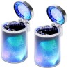 Car Ashtray (2-Pack), Auto Ashtray With LED Light, Mini Car Trash Can, Portable Lid